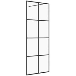 Vidaxl - Paroi de douche avec verre esg transparent 80x195 cm Noir