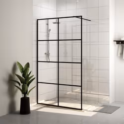 Apportez une nouvelle apparence esthétique à votre salle de bain avec ce mur de douche à l'italienne moderne en verre transpa ...