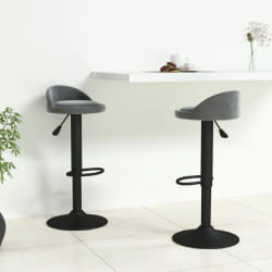 vidaXL Tabourets Velours