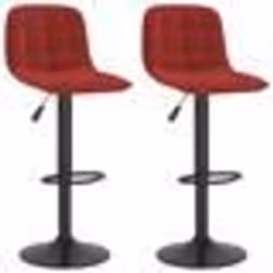 vidaXL Tabourets de bar lot de 2 rouge bordeaux velours