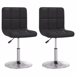VidaXL 334180, Acier chromé, Simili-cuir, 400 mm, 430 mm, 71 cm, 85,5 cm, 2 pièce(s)