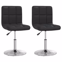 VidaXL 334190, Acier chromé, Simili-cuir, 400 mm, 430 mm, 71 cm, 85,5 cm, 4 pièce(s)
