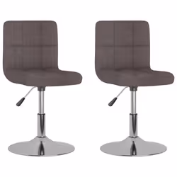 VidaXL 334218, Acier chromé, mousse, Polyester, 400 mm, 430 mm, 71 cm, 85,5 cm, 2 pièce(s)