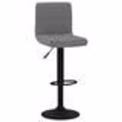 vidaXL Tabouret de bar Gris foncé Velours - TU