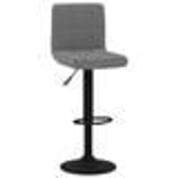 vidaXL Tabouret de bar Gris foncé Velours - TU