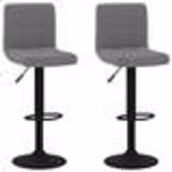 vidaXL Tabourets de bar lot de 2 gris foncé velours - TU