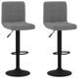 vidaXL Tabourets de bar lot de 2 gris foncé velours - TU