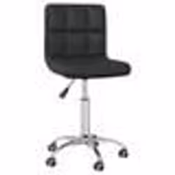 vidaXL Chaise de bureau pivotante Noir Similicuir - TU
