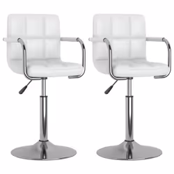 VidaXL 334573, Acier chromé, Simili-cuir, mousse, 480 mm, 470 mm, 71 cm, 85,5 cm, 40 cm