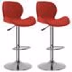 vidaXL Tabourets de bar lot de 2 rouge bordeaux velours