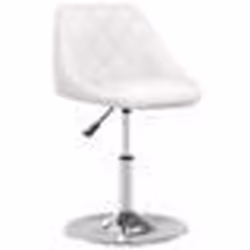 vidaXL Chaise de salle à manger Blanc Similicuir - TU