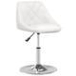 vidaXL Chaise de salle à manger Blanc Similicuir - TU