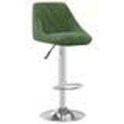 vidaXL Tabouret de bar Vert foncé Velours - TU