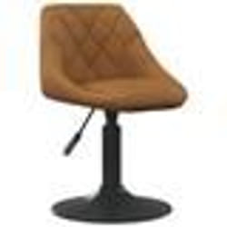 vidaXL Tabouret de bar Marron Velours