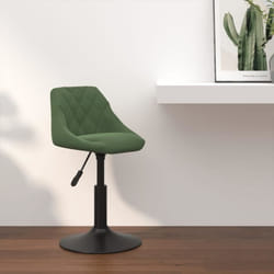 vidaXL Tabouret de bar Vert foncé Velours