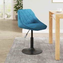 vidaXL Tabouret de bar - Bleu Velours