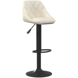 Vidaxl - Tabouret de bar Crème Velours