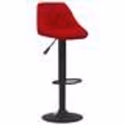 vidaXL Tabouret de bar Rouge bordeaux Velours - TU
