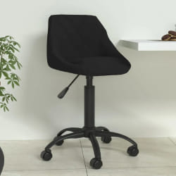 vidaXL Chaise de salle à manger Noir Velours - TU