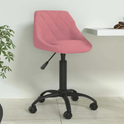Vidaxl vidaXL - Chaise à manger - Rose velours