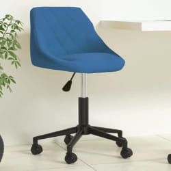 VidaXL Chaise pivotante de bureau - Bleu