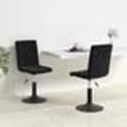 vidaXL Chaises pivotantes à manger lot de 2 noir velours