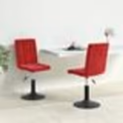 vidaXL Chaises à manger pivotantes lot de 2 rouge bordeaux velours - TU