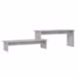 vidaXL Meuble TV Gris béton 180x30x43 cm Bois d'ingénierie - TU