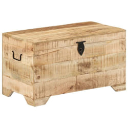 Vidaxl - Coffre de rangement Bois massif de manguier brut