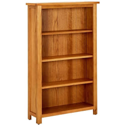 vidaXL Bibliothèque à 4 niveaux 70x22x110 cm Bois de chêne massif