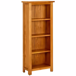 Cette bibliothèque en bois est fabriquée à partir de chêne et dégage un charme rustique, ce qui en fait un supplément intempo ...