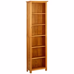 Cette bibliothèque en bois est fabriquée à partir de chêne et dégage un charme rustique, ce qui en fait un supplément intempo ...