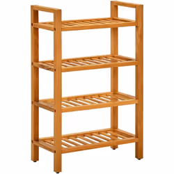 Cette étagère à chaussures en bois au design simple mais intemporel et au style rustique, est un supplément pratique et décor ...