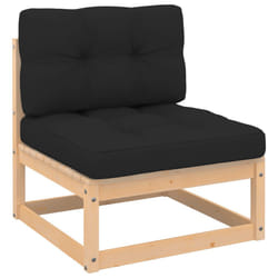 VidaXL 807287 banc de jardin Bois, Tissu, Polyester