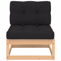VidaXL 807287 banc de jardin Bois, Tissu, Polyester