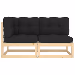VidaXL 807292 banc de jardin Bois, Tissu, Polyester