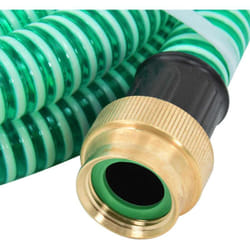 Vidaxl - Tuyau d'aspiration avec raccords en laiton vert 1,1 5 m pvc'