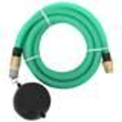 vidaXL Tuyau d'aspiration avec raccords en laiton vert 1,1" 20 m PVC