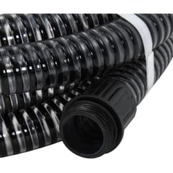 Vidaxl - Tuyau d aspiration avec raccords en laiton noir 1,1 20 m pvc