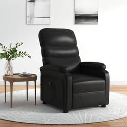 vidaXL Fauteuil inclinable électrique Noir Similicuir