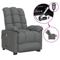 VidaXL 3073759 Fauteuil massant électrique Gris