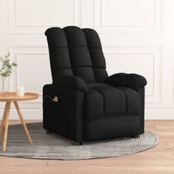 Vidaxl - Fauteuil de fauteuil rembourré inclinable en tissu disponible en différentes couleurs Couleur : noir