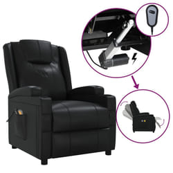 VidaXL 3073795 Fauteuil massant électrique Noir