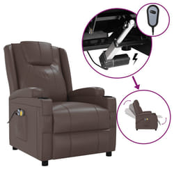 VidaXL 3073797 Fauteuil massant électrique Marron