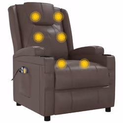 VidaXL 3073797 Fauteuil massant électrique Marron - Vue supplémentaire 8