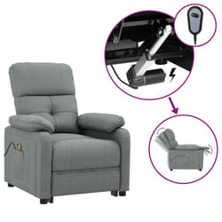 VidaXL 3073813 Fauteuil massant électrique Gris