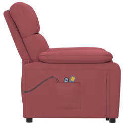 VidaXL 3073815 Fauteuil massant électrique Rouge - Vue supplémentaire 4
