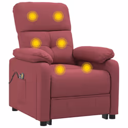VidaXL 3073815 Fauteuil massant électrique Rouge - Vue supplémentaire 6