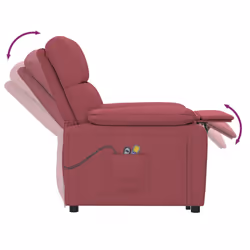 VidaXL 3073815 Fauteuil massant électrique Rouge - Vue supplémentaire 7