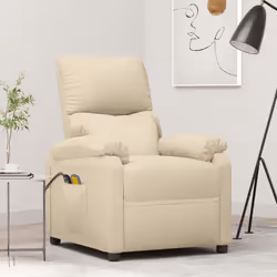 VidaXL 3073826 Fauteuil massant électrique Crème - Vue supplémentaire 2